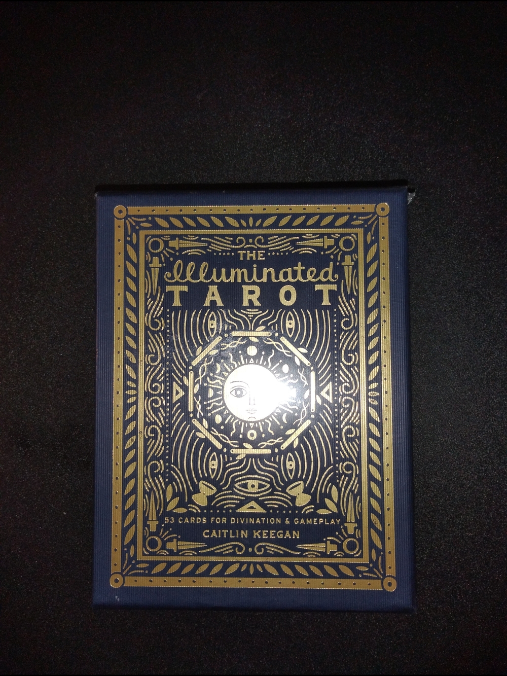 The Illuminated Tarot Deck by Caitlin Keegan - Navy and Gold